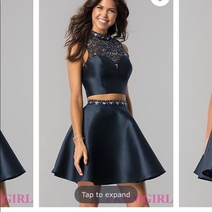 Navy blue party dress